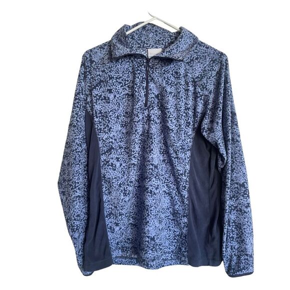 Columbia Sportswear Women's Blue Long Sleeve Quarter Zip Fleece Jacket Size XL - Picture 1 of 16